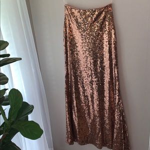 Sequin Maxi Skirt long glam classy sexy night life